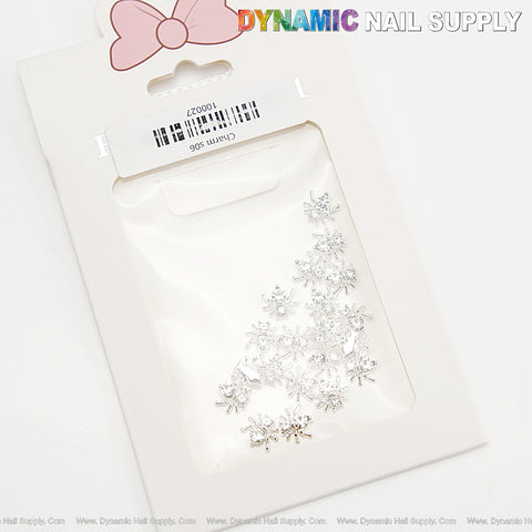 20pcs Silver Rhinestone Tiny Spider Nail Charm - Nail Art Design Halloween Seasonal Charm