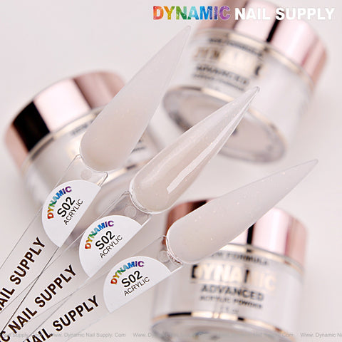 [LIMITED] Shimmery Cover Acrylic Powder (#S02) - Red Flake Glittery Pink Acrylic Cover Colors