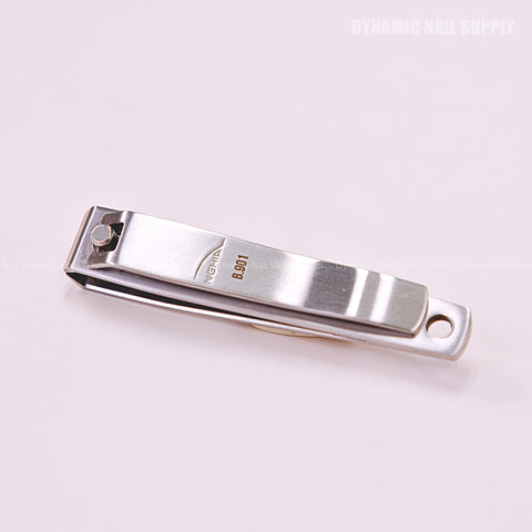 B901 Professional Large Straight Blade Nail Clippers in stainless steel, for trimming thick acrylic and straight nails.