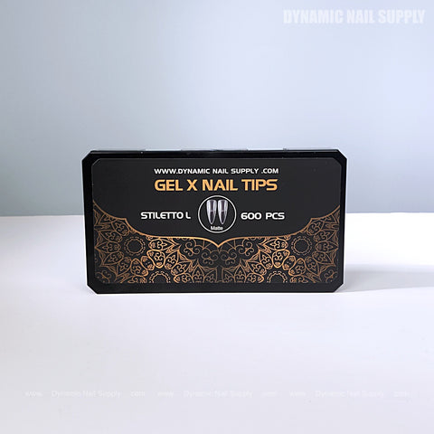 [Stiletto L] Full Cover Soft-Gel Nail Tips - 600 pcs