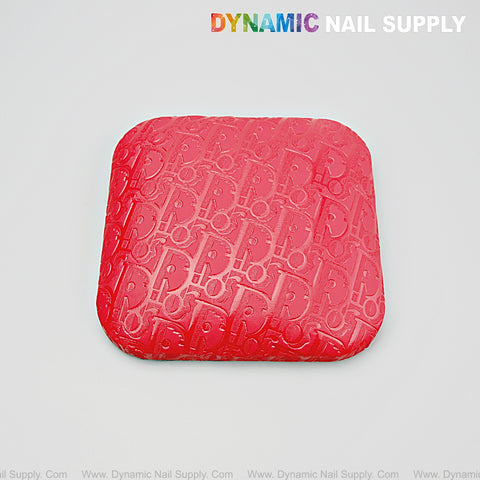 [R-M001] Red Di0r Pattern - Handrest Armrest for Pedicure and Manicure service (Reposabrazos Para Manicura salon)
