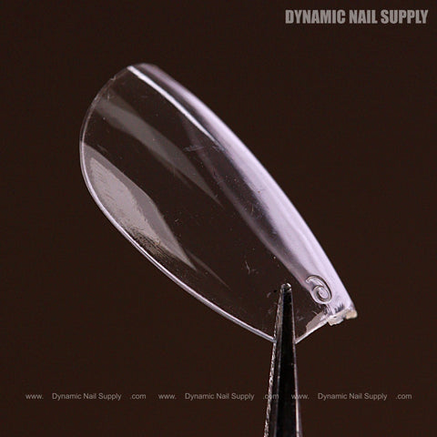 Natural Coffin (Short) Full Cover Soft-Gel Nail Tips (Black Box)