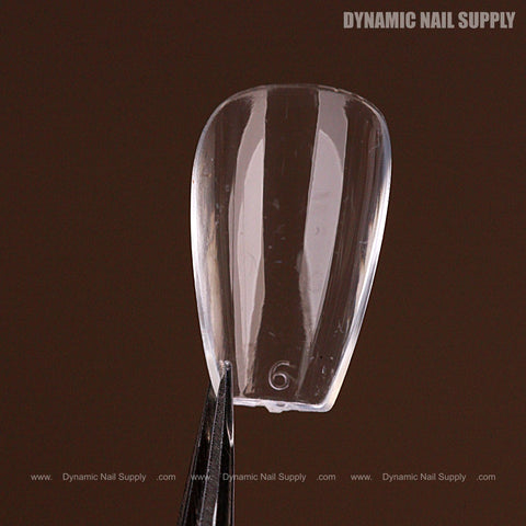 Natural Coffin (Short) Full Cover Soft-Gel Nail Tips (Black Box)