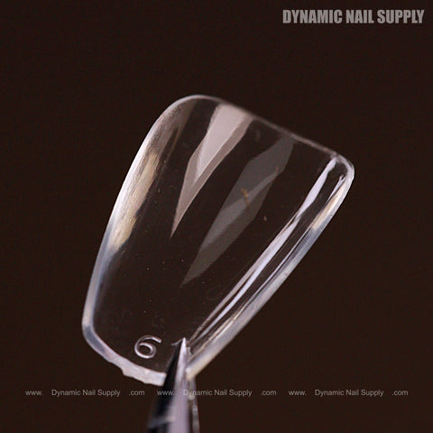 Natural Coffin (Short) Full Cover Soft-Gel Nail Tips (Black Box)