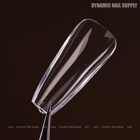 Natural Coffin (Medium) Full Cover Soft-Gel Nail Tips (Pink Box)