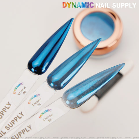 06 Colorful Nail Chrome Powder - Ultra Fine Nail Shiny Design Powder