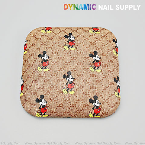 (Mick3y Mouse Pattern) Leather Elbow Cushion Pad Arm Rest Support for Manicure Nail Desk