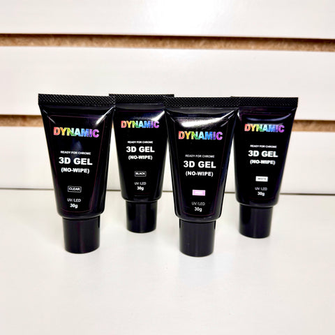 No-wipe 3D Gel (strong-hold) for Nail art Decoration & Chrome base