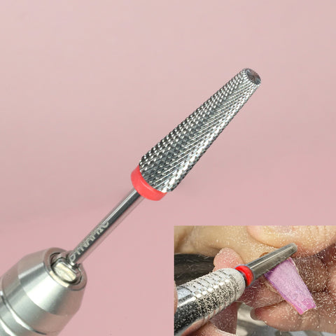 Super Long 5-in-1 Drill Bit (Fine grit) use for Smooth out acrylic and Sealing Cuticle area