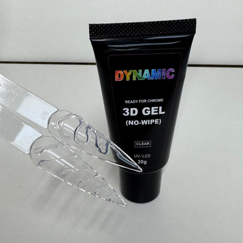 No-wipe 3D Gel (strong-hold) for Nail art Decoration & Chrome base