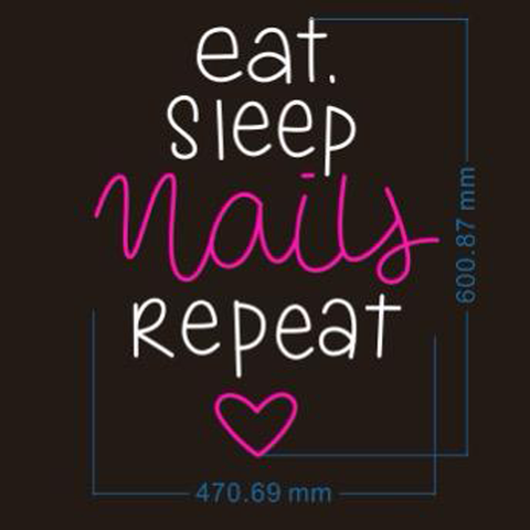 Vibrant Glow "Nails" Neon Light – Bright LED Sign for Salon, Spa & Beauty Room Decor