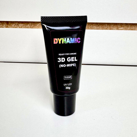 No-wipe 3D Gel (strong-hold) for Nail art Decoration & Chrome base