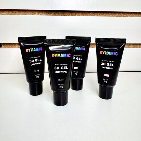 No-wipe 3D Gel (strong-hold) for Nail art Decoration & Chrome base