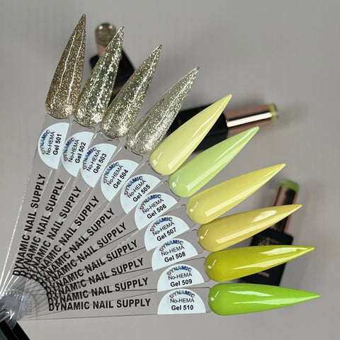 Dynamic No-HEMA Gel Polish - Color 501 to 510