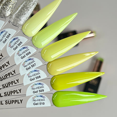 Dynamic No-HEMA Gel Polish - Color 501 to 510