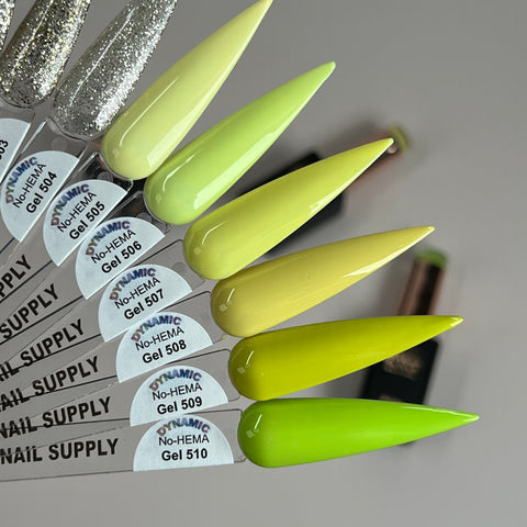 Dynamic No-HEMA Gel Polish - Color 501 to 510