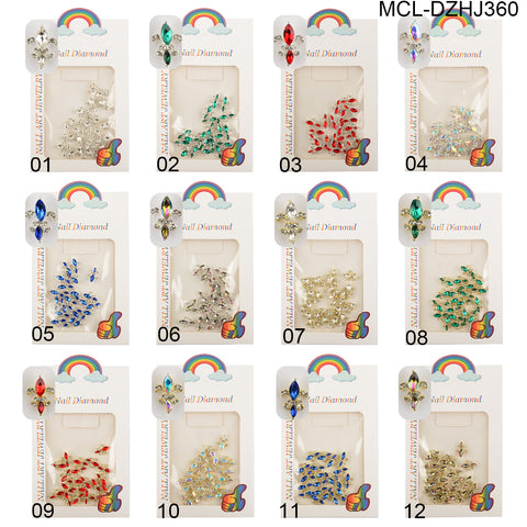 Twenty Saint Fleur De Lis charms, in 12 color options, are perfect nail art accessories with Louisiana saint style.