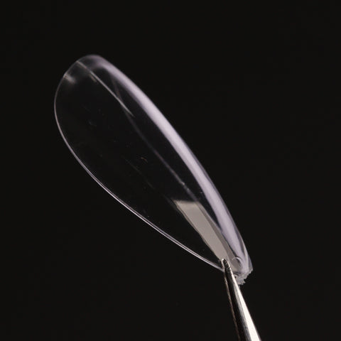 Natural Stiletto (Short) Full Cover Soft-Gel Nail Tips (Pink Box)