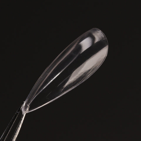 Natural Stiletto (Short) Full Cover Soft-Gel Nail Tips (Pink Box)