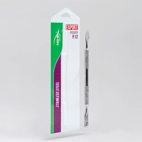 P-12 – NGHIA Professional Dual-Ended Cuticle Pusher Stainless Steel