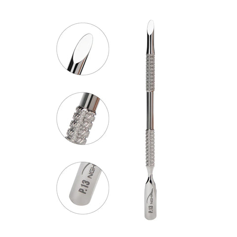 P-13 – NGHIA Professional Double-Function Cuticle Pusher (Oval & Cylinder)