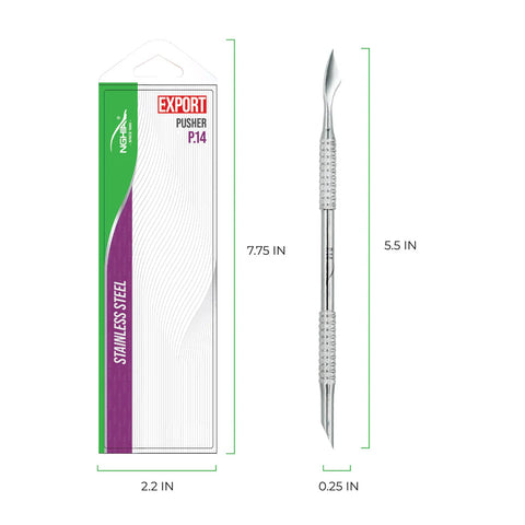 P-14 – NGHIA Professional Double-Function Cuticle Pusher (Oval & Axe)