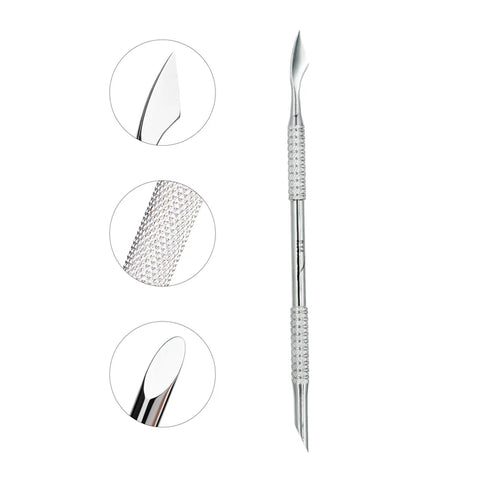 P-14 – NGHIA Professional Double-Function Cuticle Pusher (Oval & Axe)