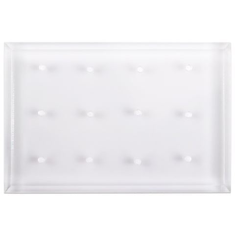 (Clear) Rectangle 12-Hole Acrylic Nail Drill Bit Stand (Holder)
