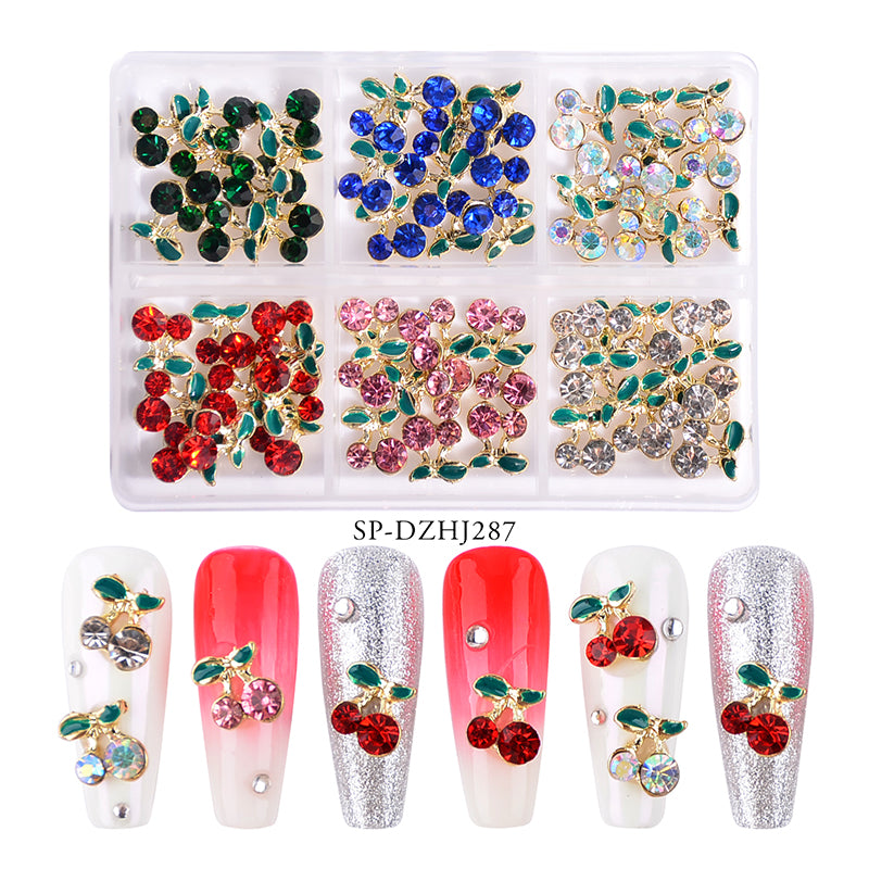 6 pcs KAWS Nail Designer Charms (Red) – Dynamic Nail Supply