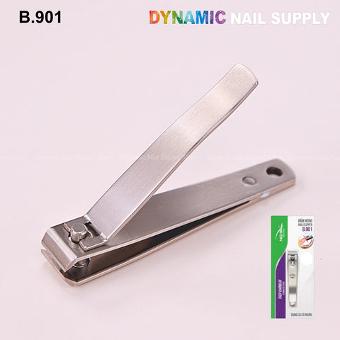 B901 - Professional Nail Clippers Straight Blade Large Stainless Steel - Remove Thick Acrylic Nails, Trimming and Creating Straight Nails