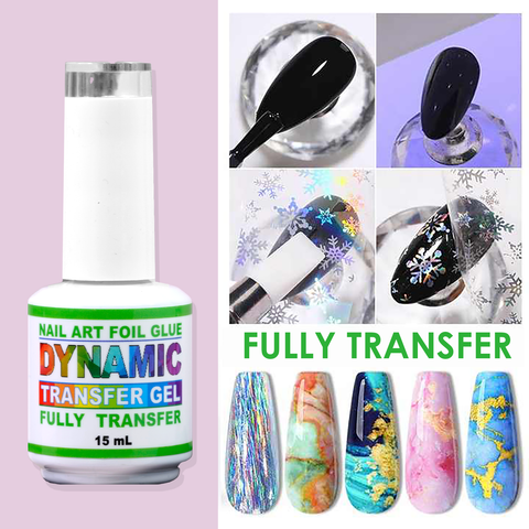 Dynamic Foil Glue Gel - Fully transfer - Professional Transfer Gel for Nail Foils