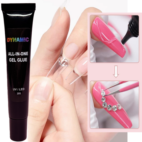 Thicker All-in-one Nail Tips Glue Gel & 3D designs & Gel-X Nail Tips Glue