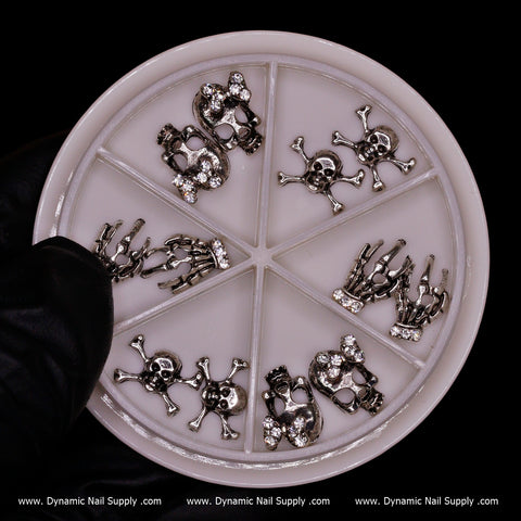 Halloween Nails 3D Charms (Skulls / Claws)