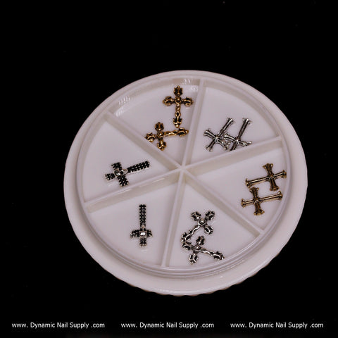 3D Halloween Nails Charms (Crucifixes/ Crosses)