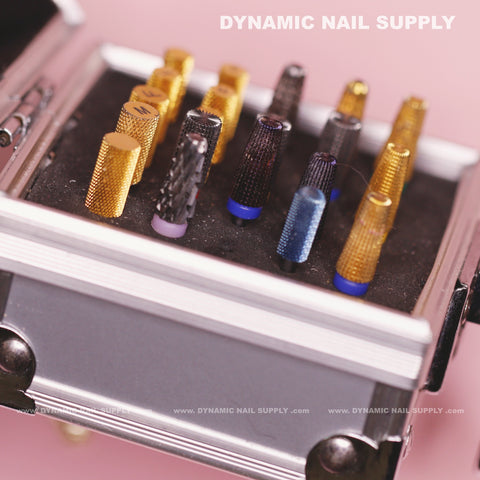 Aluminum Nail Drill Bit Storage Box – Holder for 25 carbides (Does not include bits)