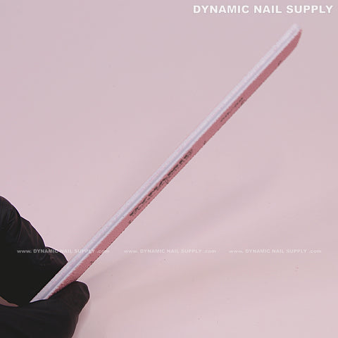 Square Nail files Grit 60/60 Extreme Coarse - Pack 25 - Pink - Double-side with Emery board