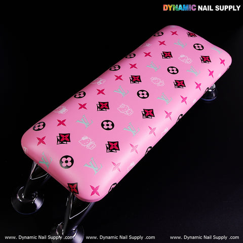 Cat face and LV Microfiber Leather Armrest with Resting Pillow for Pedicure and Manicure (Reposabrazos Para Manicura)