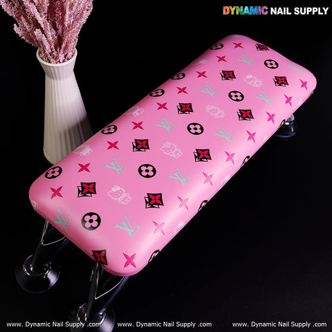 Cat face and LV Microfiber Leather Armrest with Resting Pillow for Pedicure and Manicure (Reposabrazos Para Manicura)