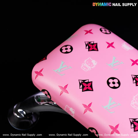 Cat face and LV Microfiber Leather Armrest with Resting Pillow for Pedicure and Manicure (Reposabrazos Para Manicura)