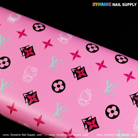 Cat face and LV Microfiber Leather Armrest with Resting Pillow for Pedicure and Manicure (Reposabrazos Para Manicura)