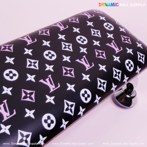 Black LV PU Leather Handrest Armrest for Pedicure and Manicure service (Reposabrazos Para Manicura salon) (Copy)