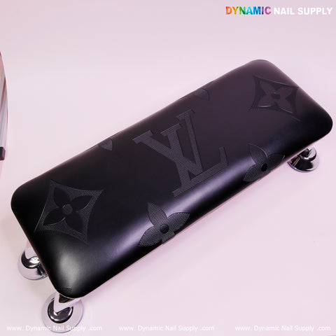 LV black PU Leather Armrest Pillow for Pedicure and Manicure (Reposabrazos Para Manicura salon)