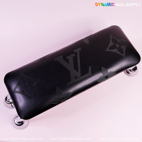 LV black PU Leather Armrest Pillow for Pedicure and Manicure (Reposabrazos Para Manicura salon)