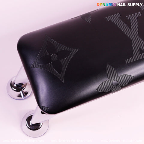 LV black PU Leather Armrest Pillow for Pedicure and Manicure (Reposabrazos Para Manicura salon)