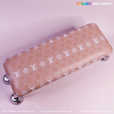 LV light brown PU Leather Armrest Pillow for Pedicure and Manicure (Reposabrazos Para Manicura salon)
