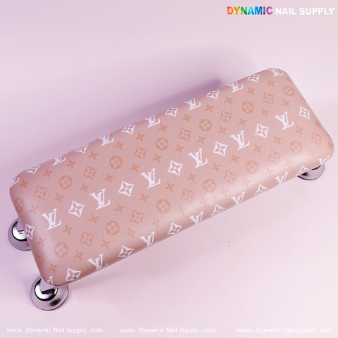 LV light brown PU Leather Armrest Pillow for Pedicure and Manicure (Reposabrazos Para Manicura salon)