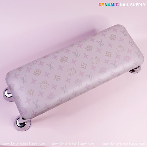 Violet Cat&LV PU Leather Armrest with Pillow for Pedicure and Manicure (Reposabrazos Para Manicura)