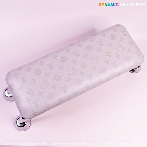 Violet Cat&LV PU Leather Armrest with Pillow for Pedicure and Manicure (Reposabrazos Para Manicura)