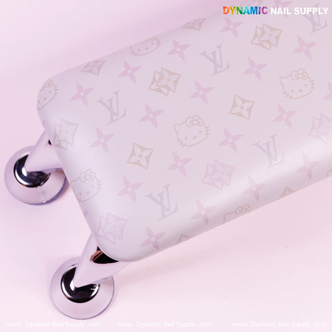 Violet Cat&LV PU Leather Armrest with Pillow for Pedicure and Manicure (Reposabrazos Para Manicura)