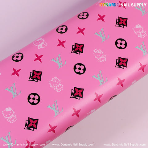 Cat face and LV Microfiber Leather Armrest with Resting Pillow for Pedicure and Manicure (Reposabrazos Para Manicura)